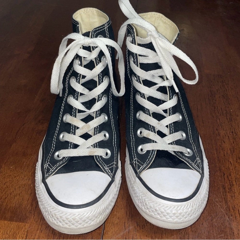 Converse Black and White High-Top Sneakers